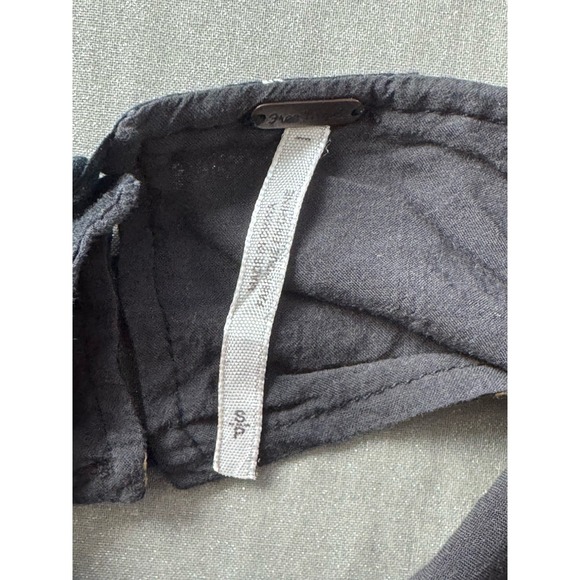 Free People Sz S Pocket Full of Wildflowers Dress Black Boho Midi Pockets - Picture 7 of 12